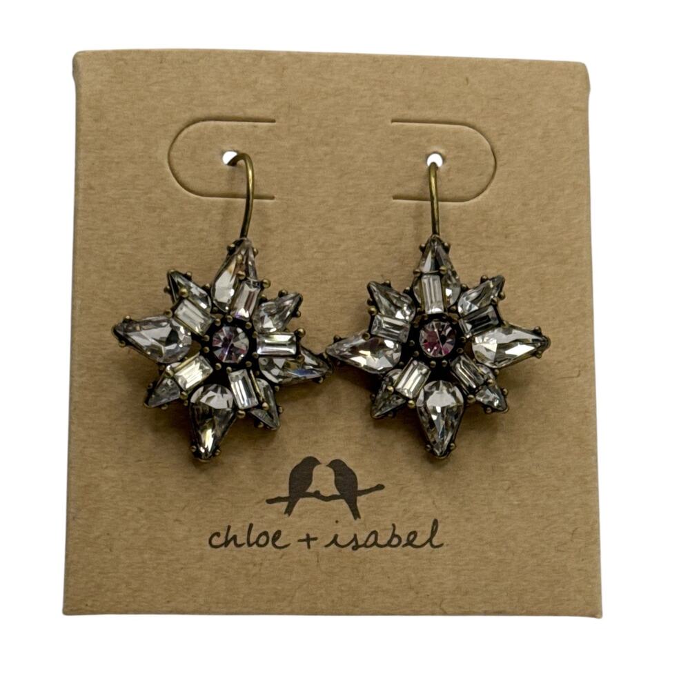 Chloe + Isabel Starburst Crystal Drop Earrings